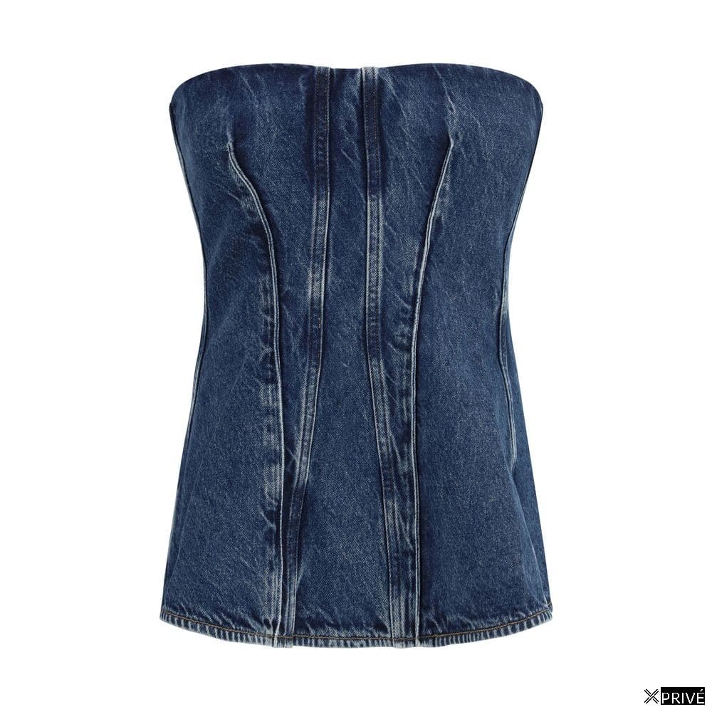 Top bleu en Coton — 1