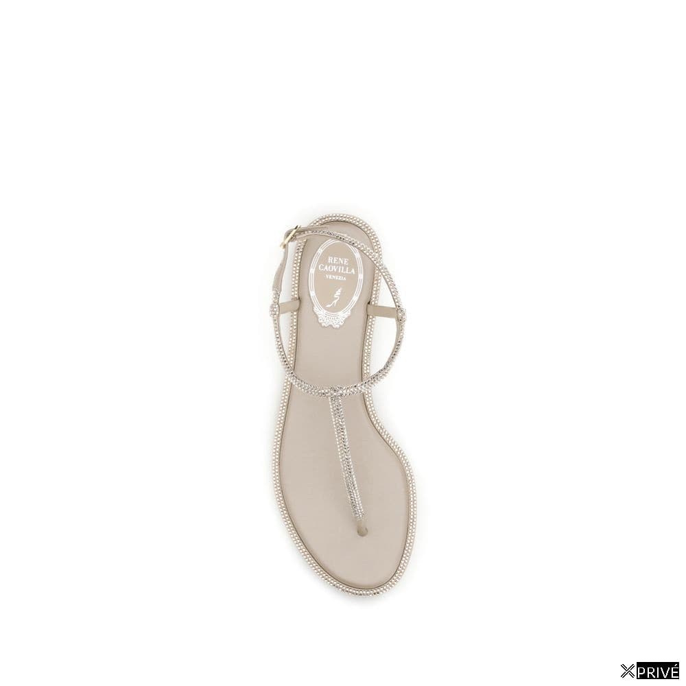 Sandales beiges en Satin — 4