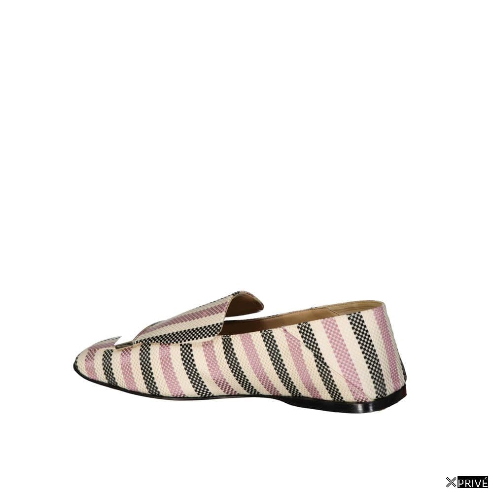 Mocassin blanc en Tissu — 3