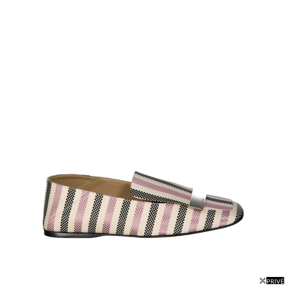 Mocassin blanc en Tissu — 1