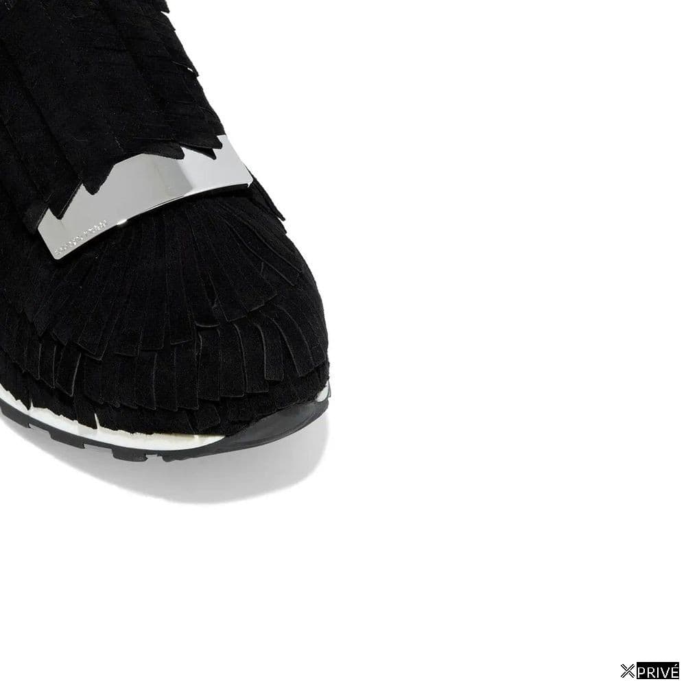 Chaussures de sport noires en Tissu — 4