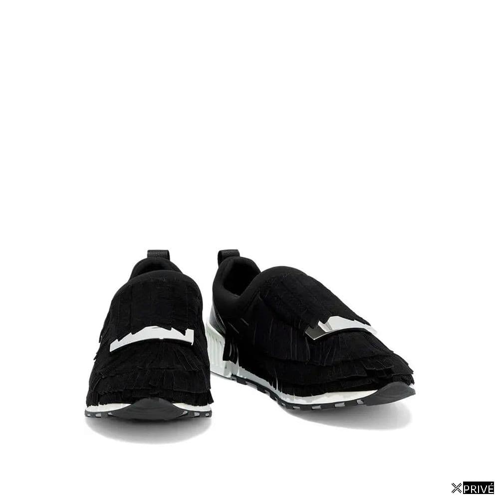 Chaussures de sport noires en Tissu — 2