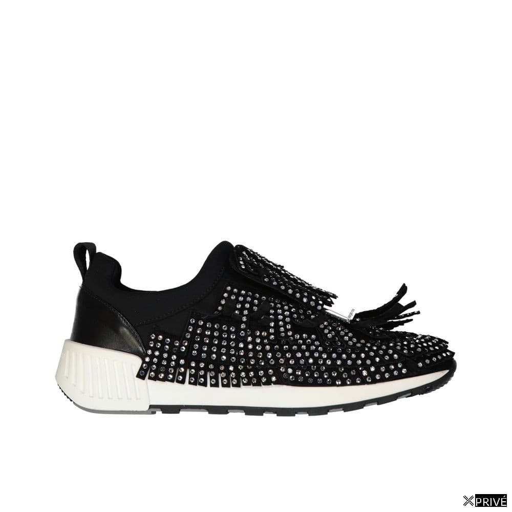 Chaussures de sport noires en Tissu — 1