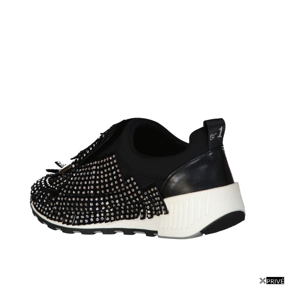 Chaussures de sport noires en Tissu — 3