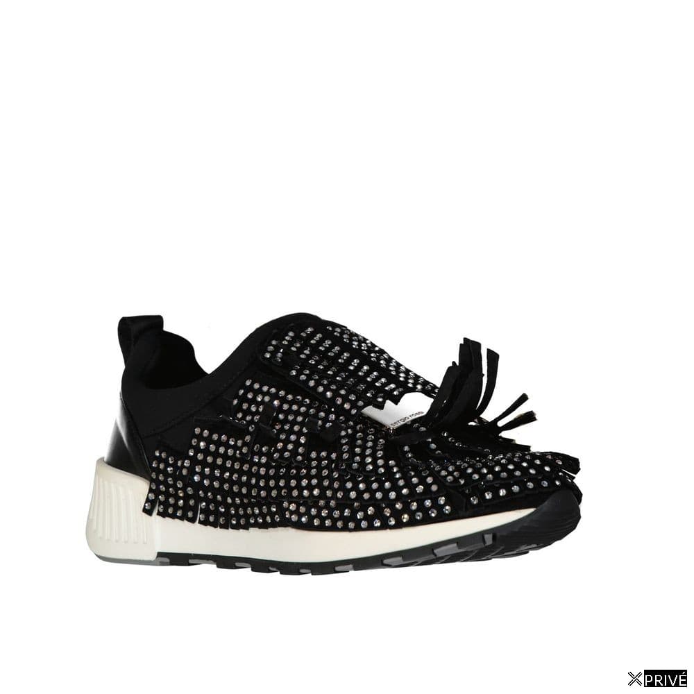 Chaussures de sport noires en Tissu — 2