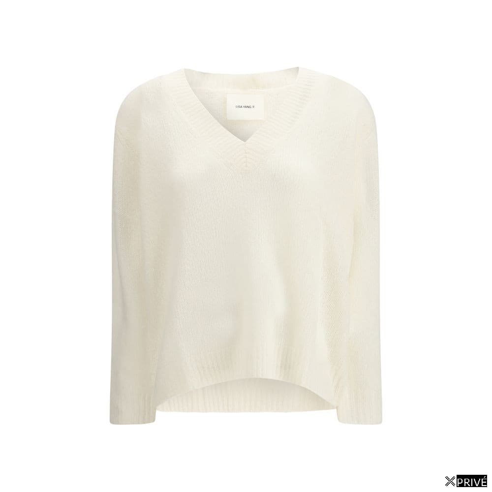 Pull blanc en Cachemire — 1