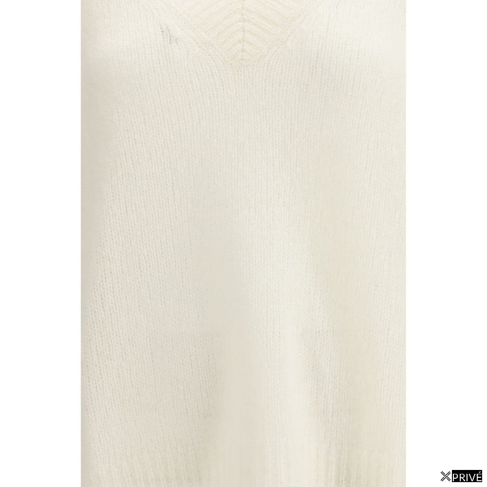 Pull blanc en Cachemire — 3