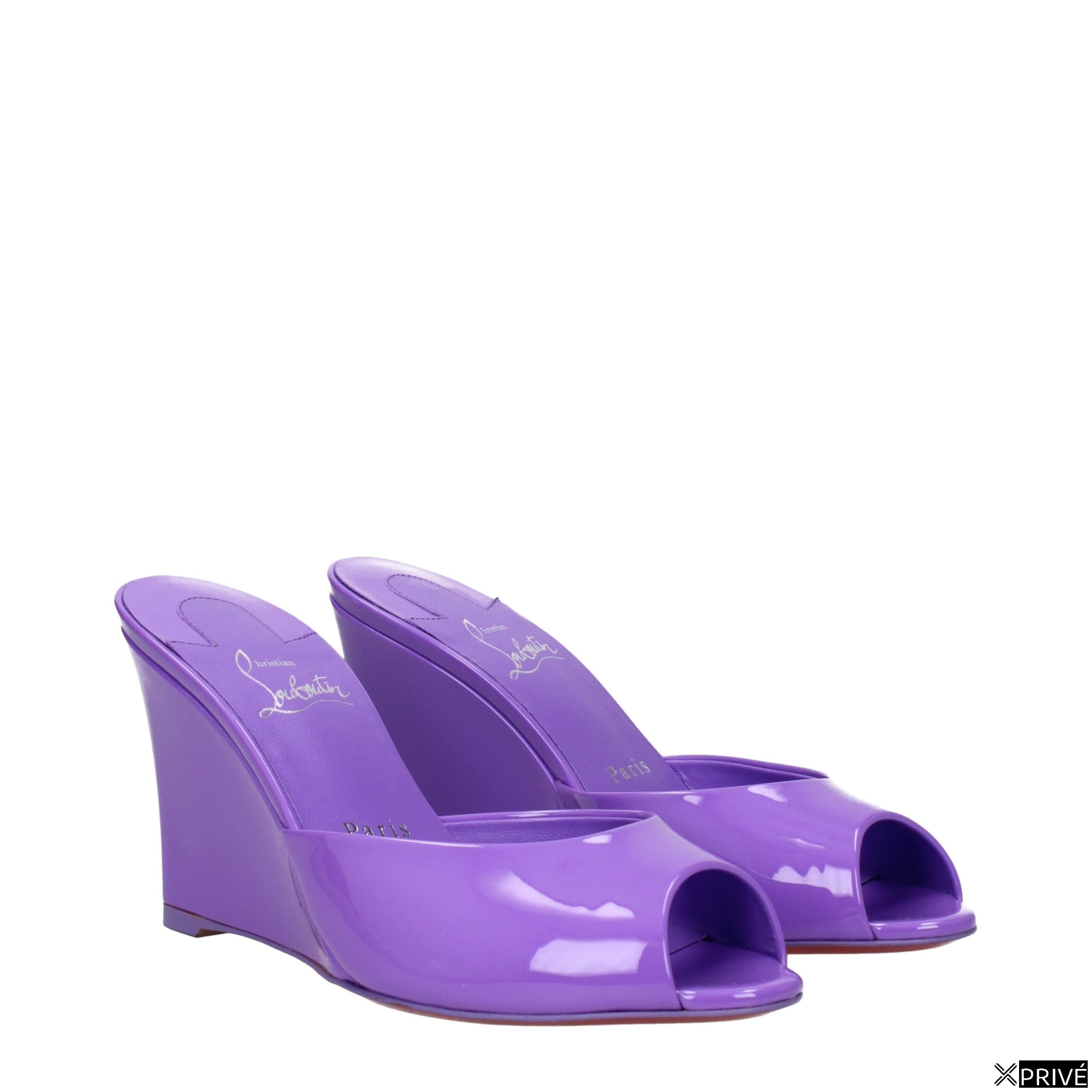 Chaussures compensées violettes — 2
