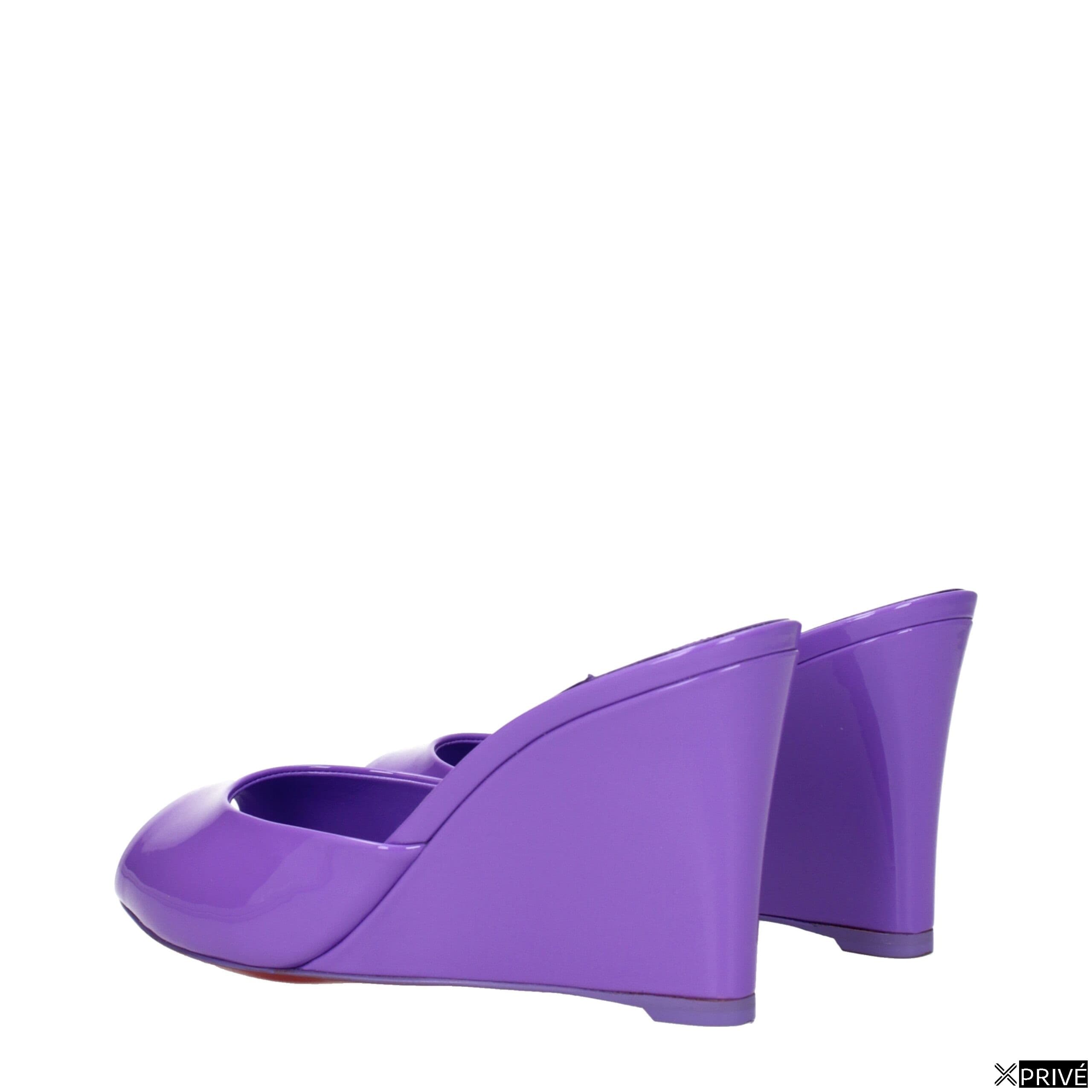 Chaussures compensées violettes — 4