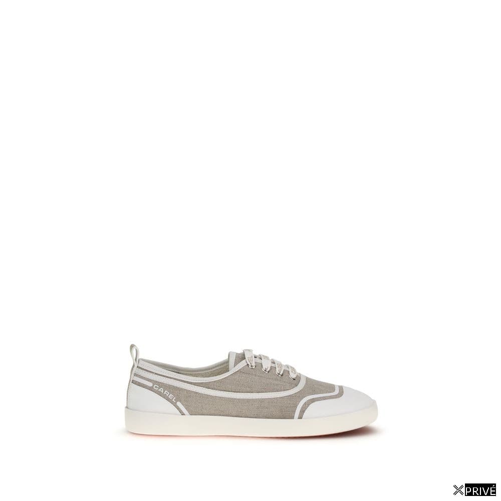 Chaussures de sport beiges en Coton — 1