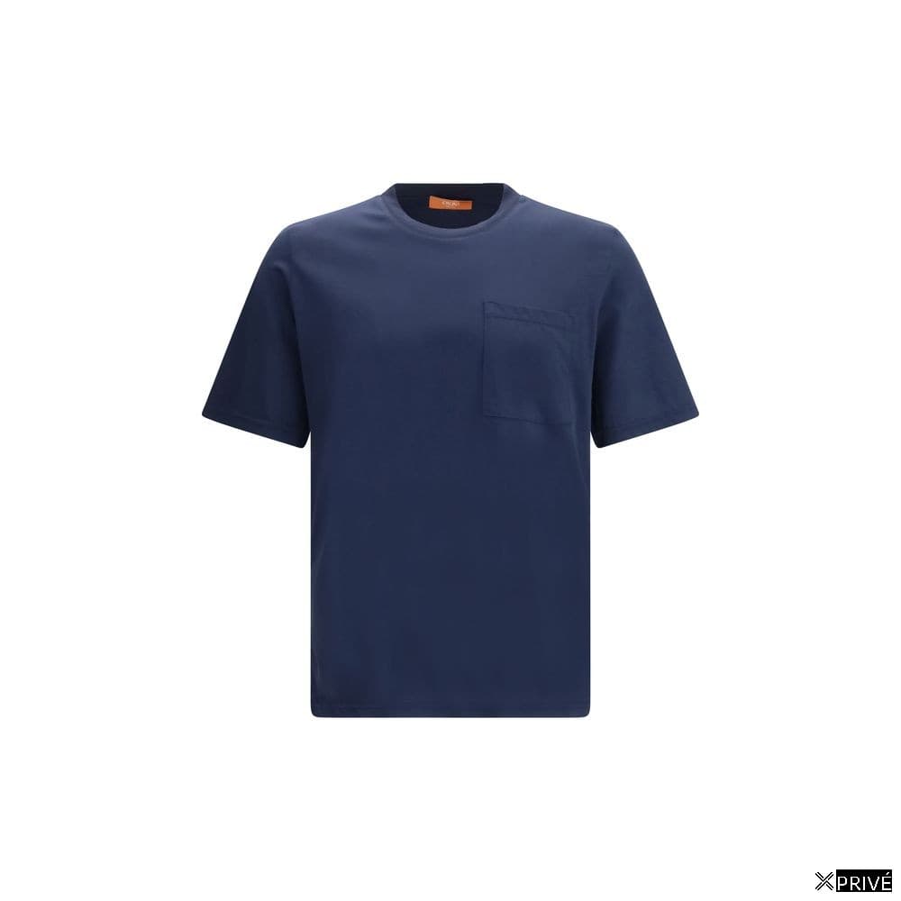 T-shirt bleu en Coton — 1