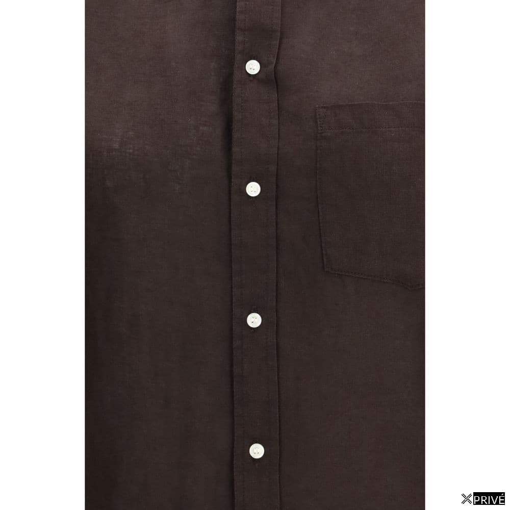 Chemise brune en Lin — 3