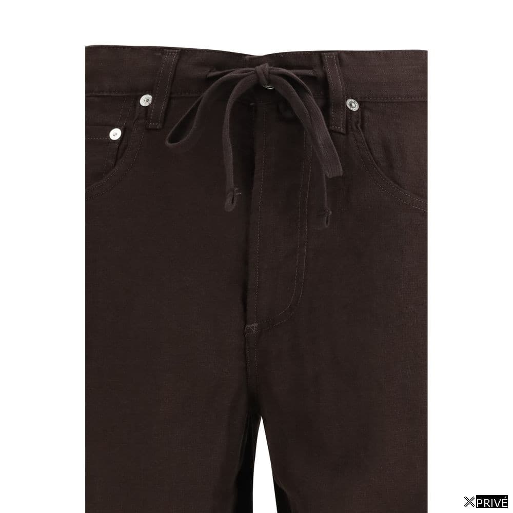 Jeans brun en Lin — 3