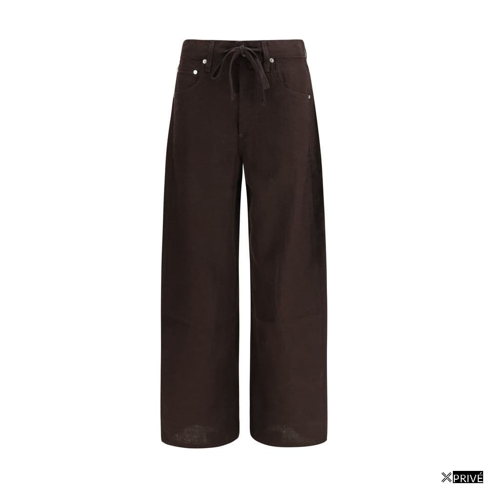 Jeans brun en Lin — 1