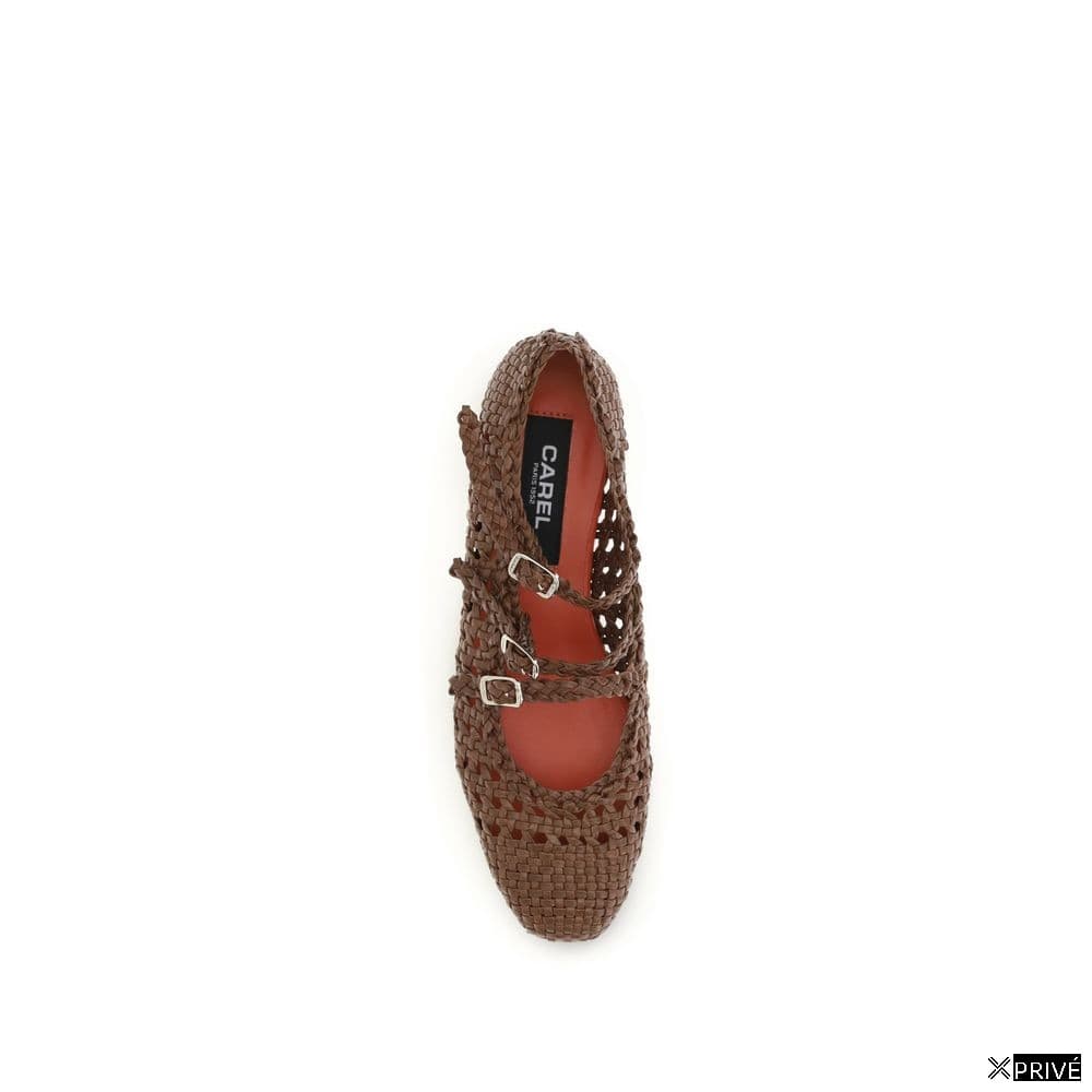 Chaussures plates brunes — 4