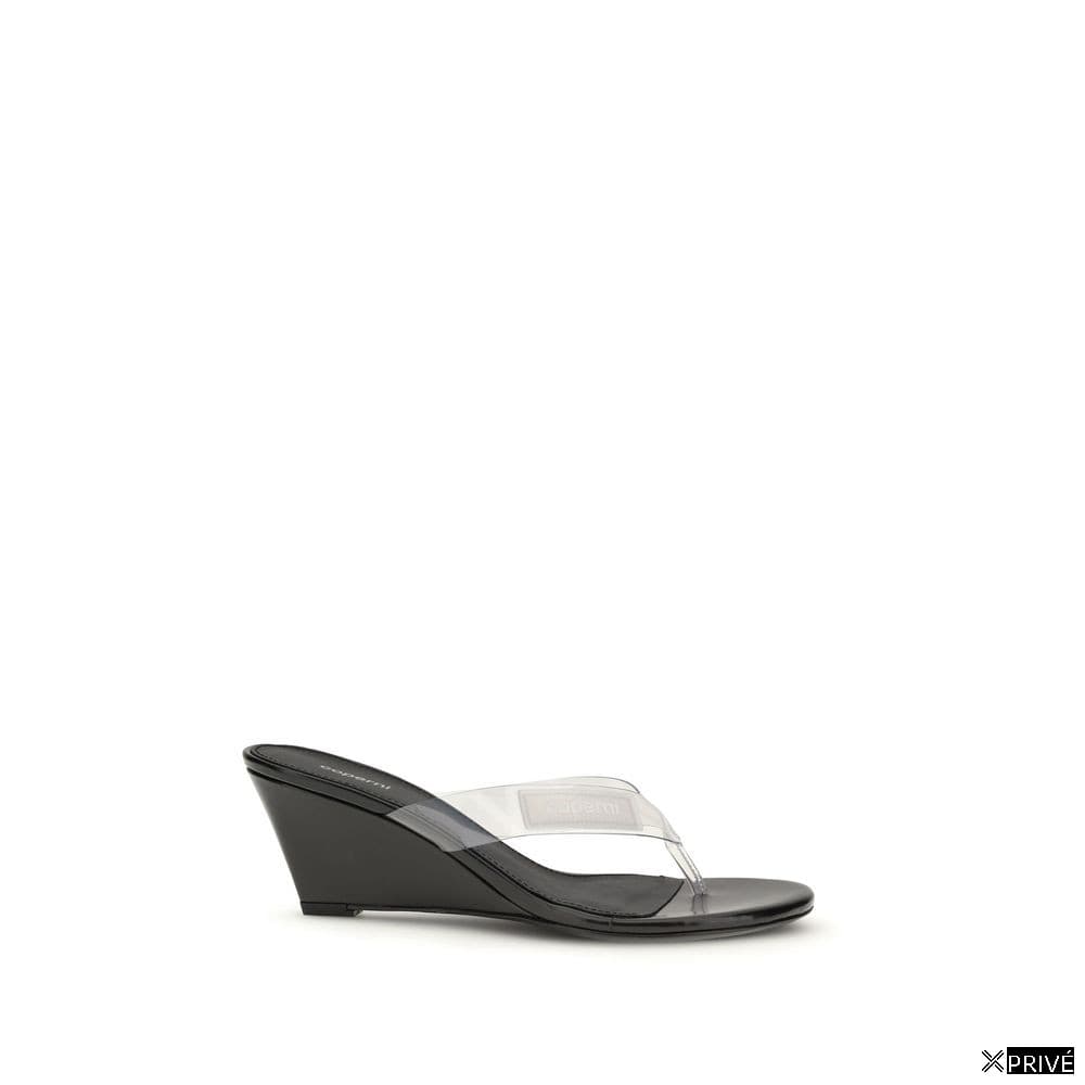 Sandales noires en PVC — 1