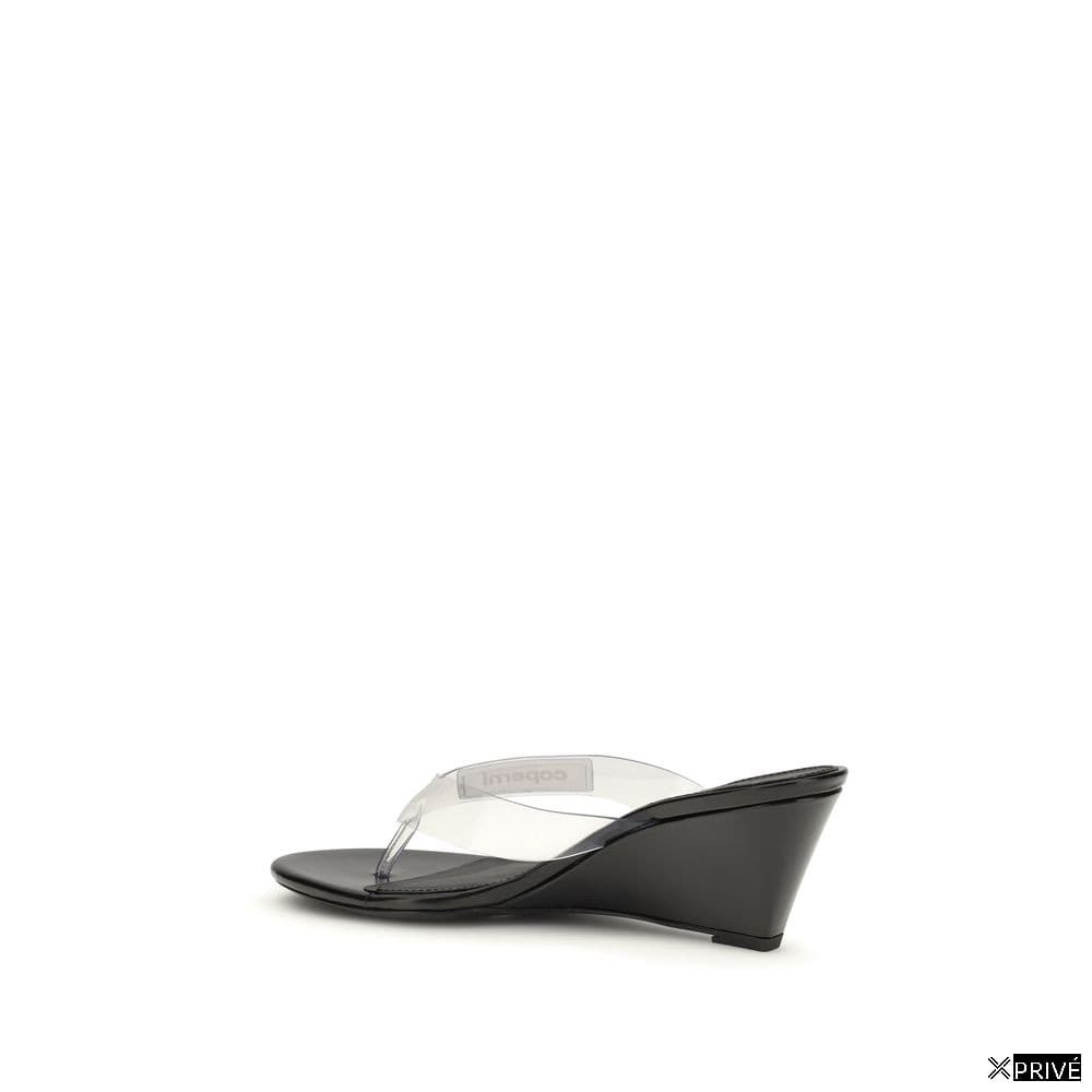 Sandales noires en PVC — 3