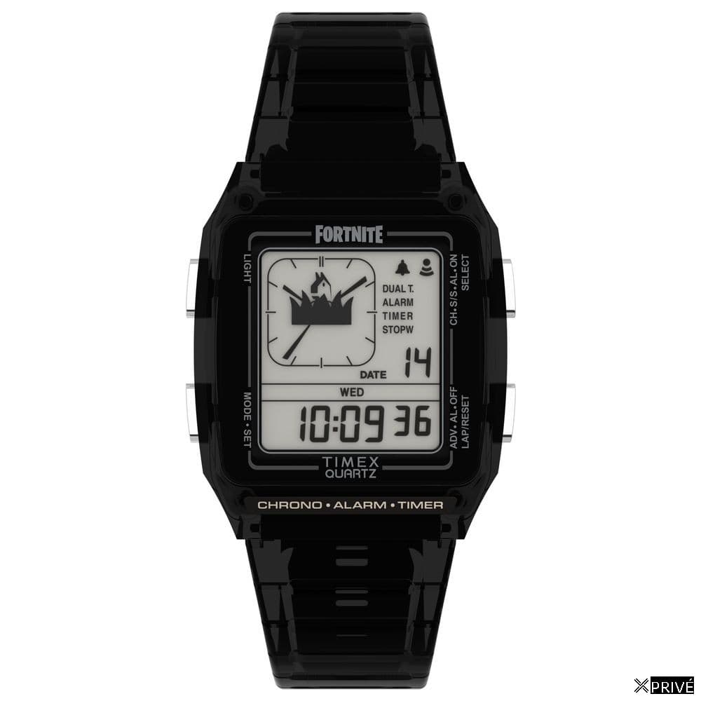 Montre noire en Caoutchouc — 1