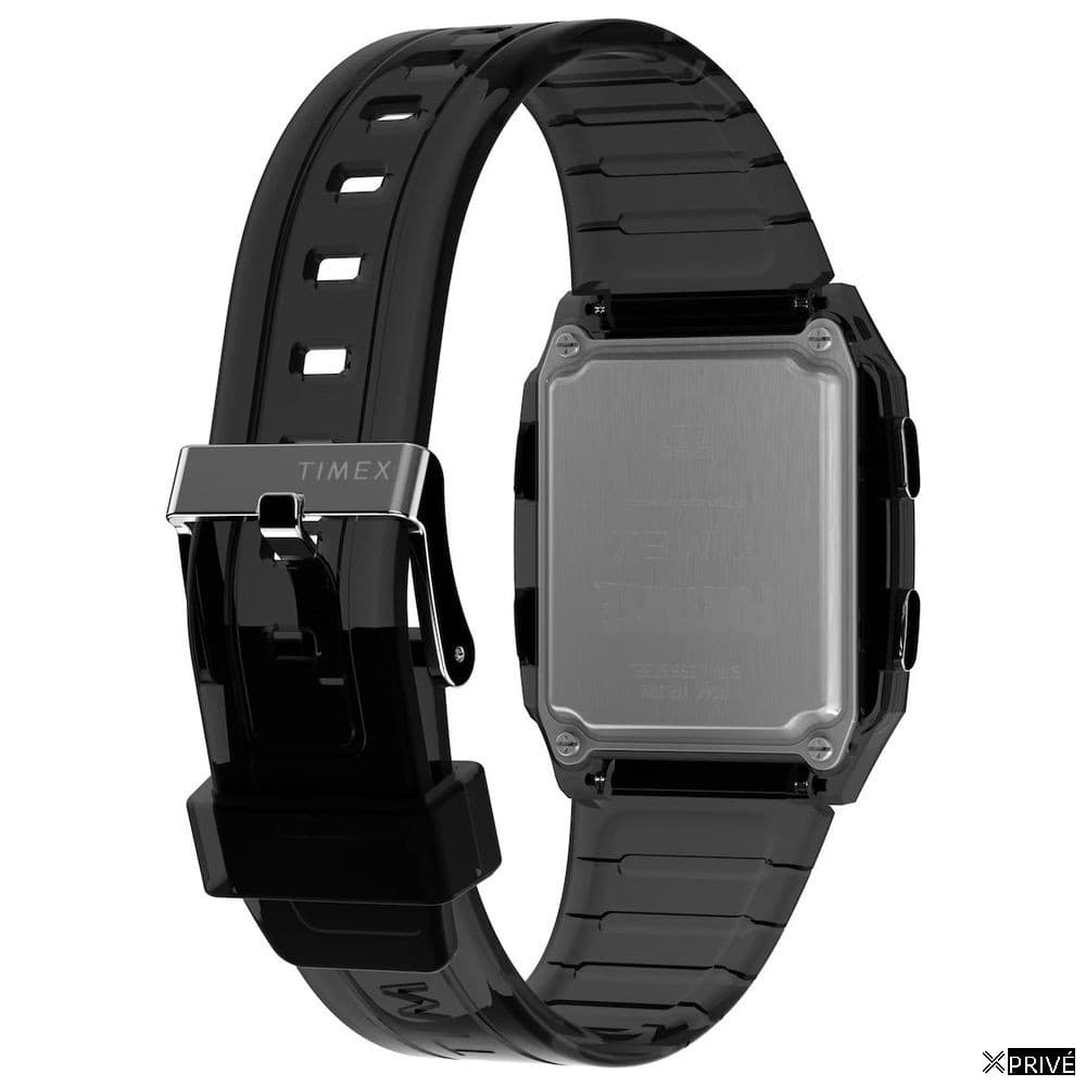 Montre noire en Caoutchouc — 2