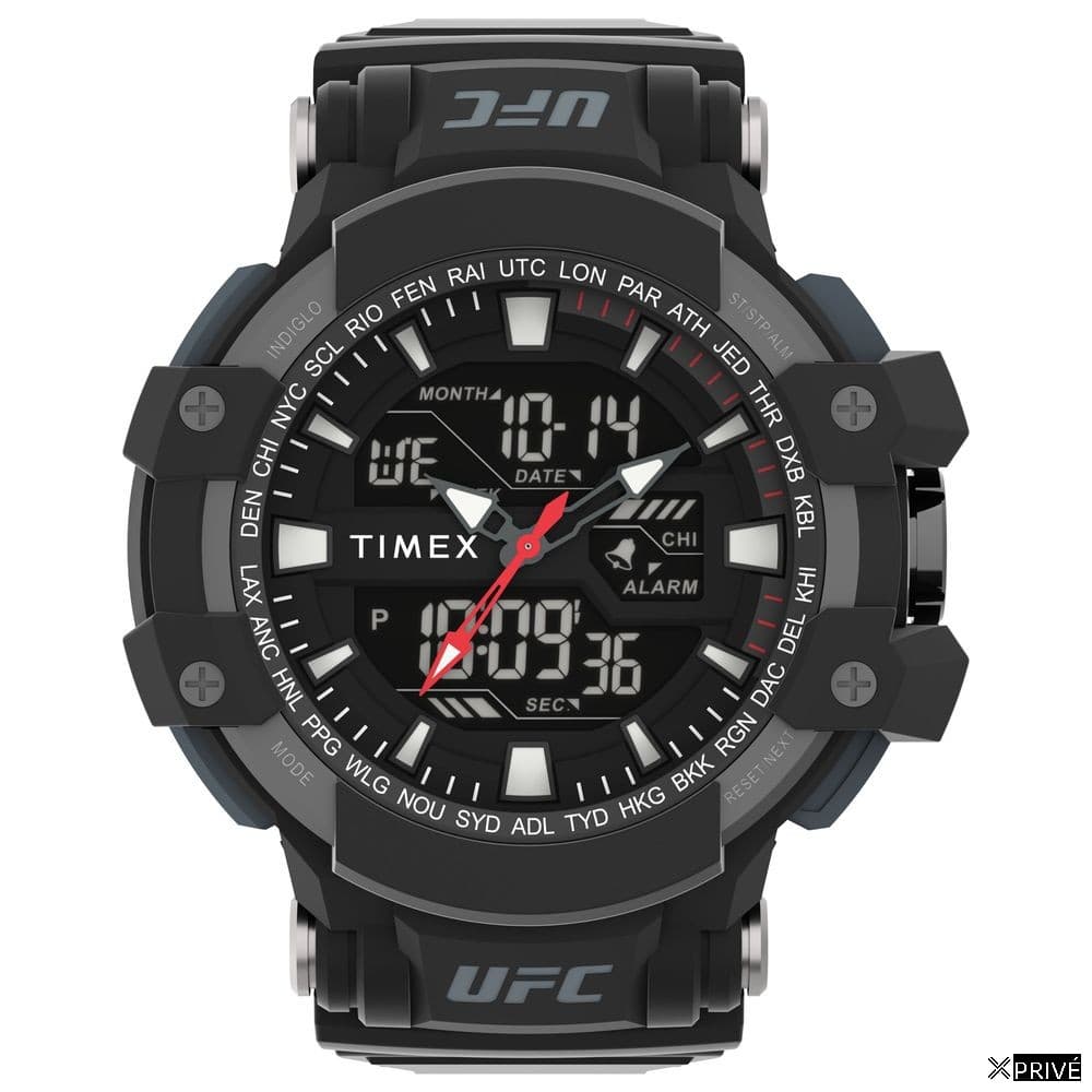 Montre noire en Caoutchouc — 1