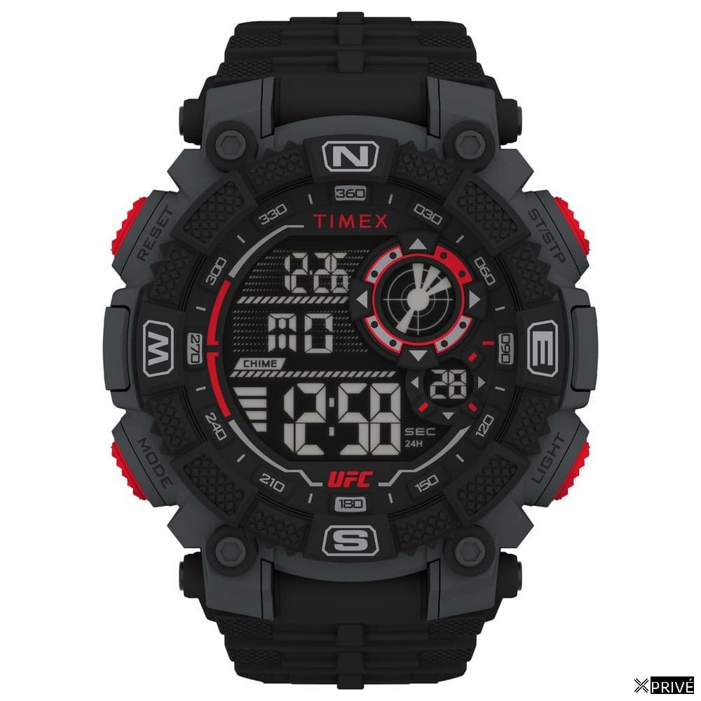 Montre noire en Caoutchouc — 1