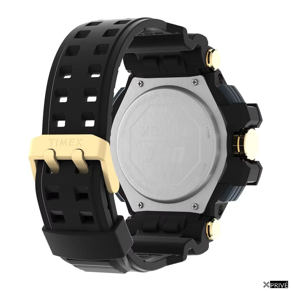 Montre noire en Caoutchouc — 2