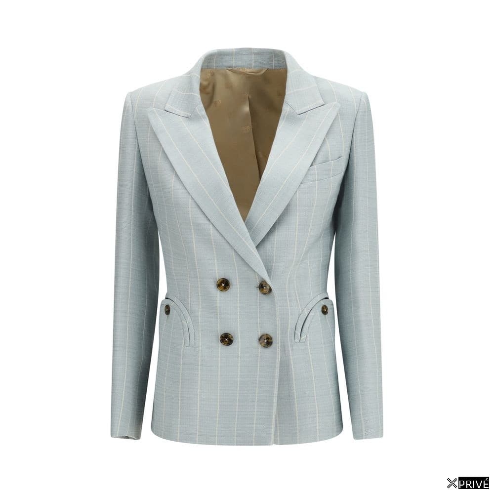 Costume et blazer bleu en Viscose — 1