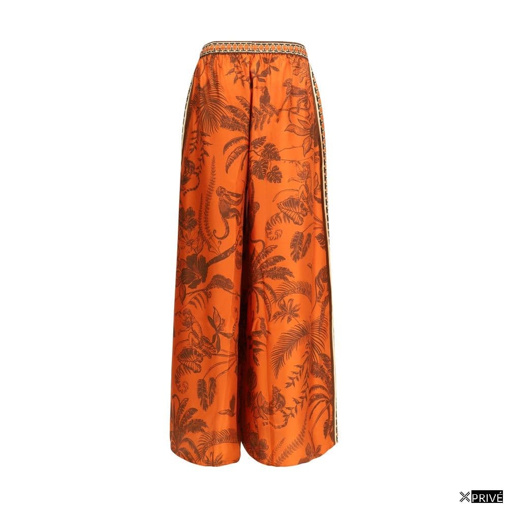 Jeans orange en Soie — 2