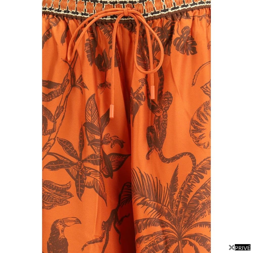 Jeans orange en Soie — 3