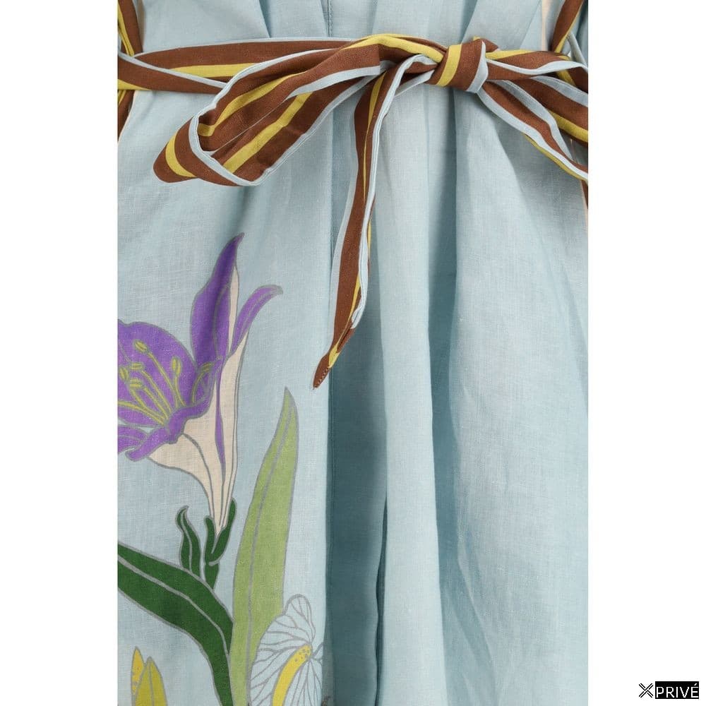 Robe multicolore en Lin — 3