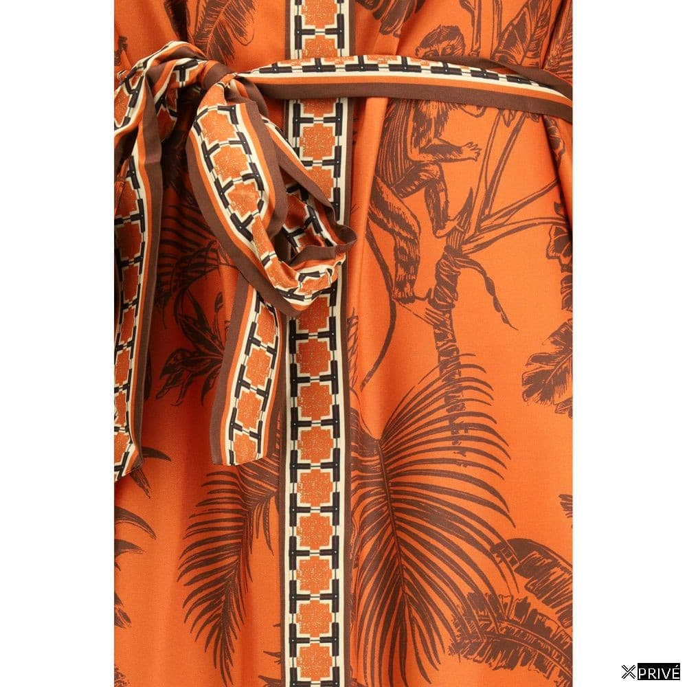Robe orange en Soie — 3