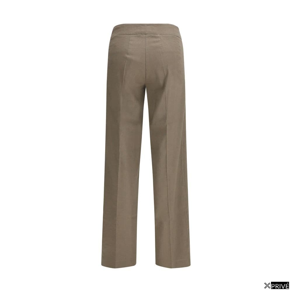 Jeans beige en Lin — 2