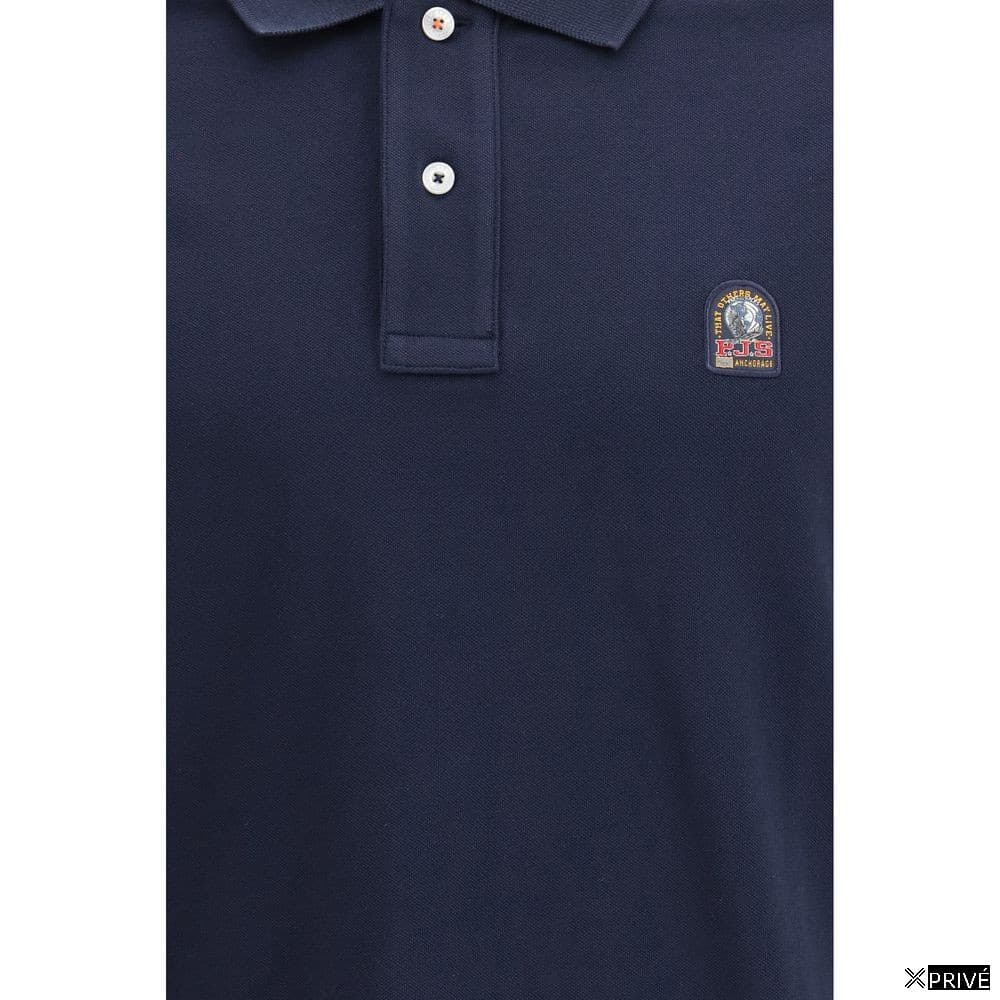 Polo bleu en Coton — 3