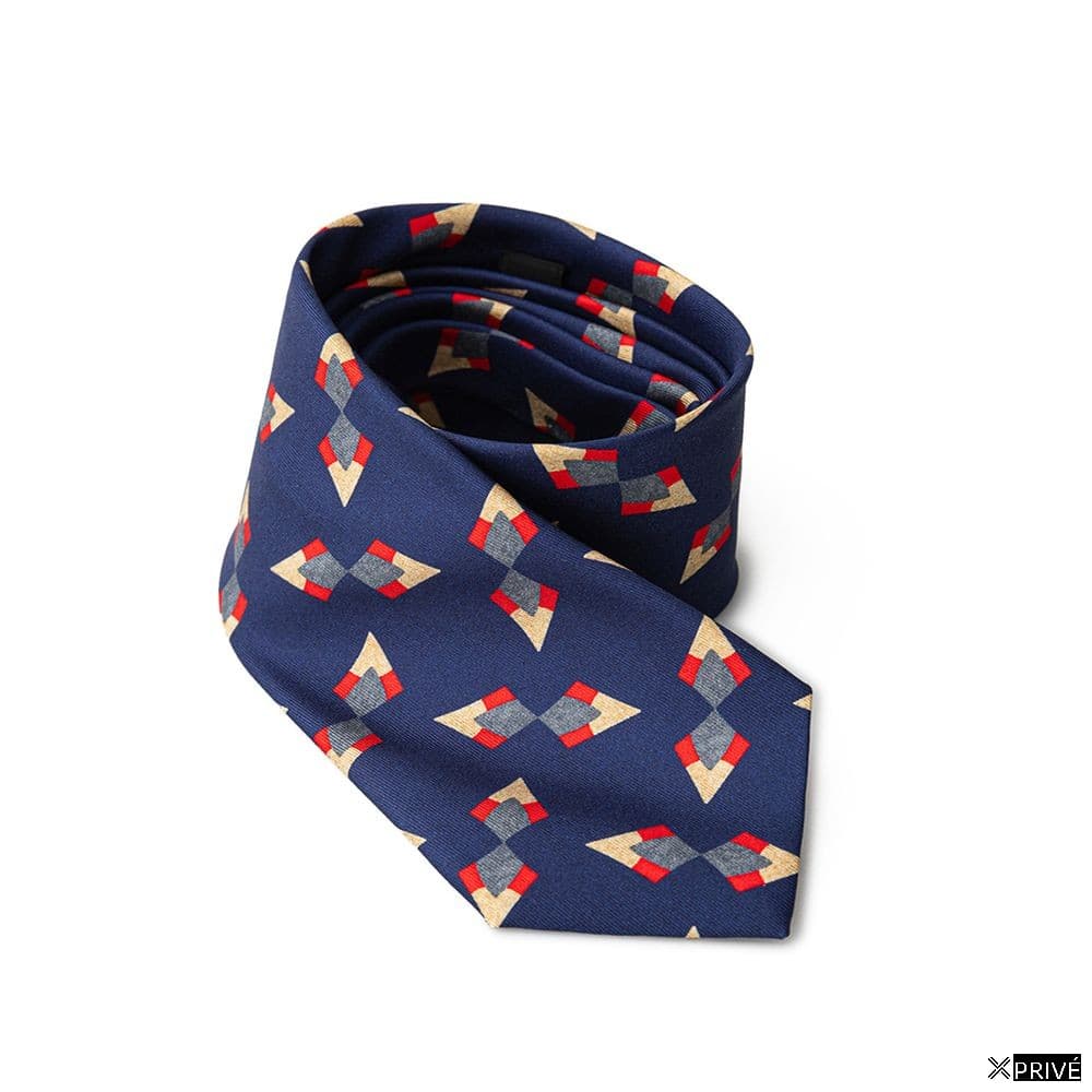 Cravate et nœud papillon bleu en Soie