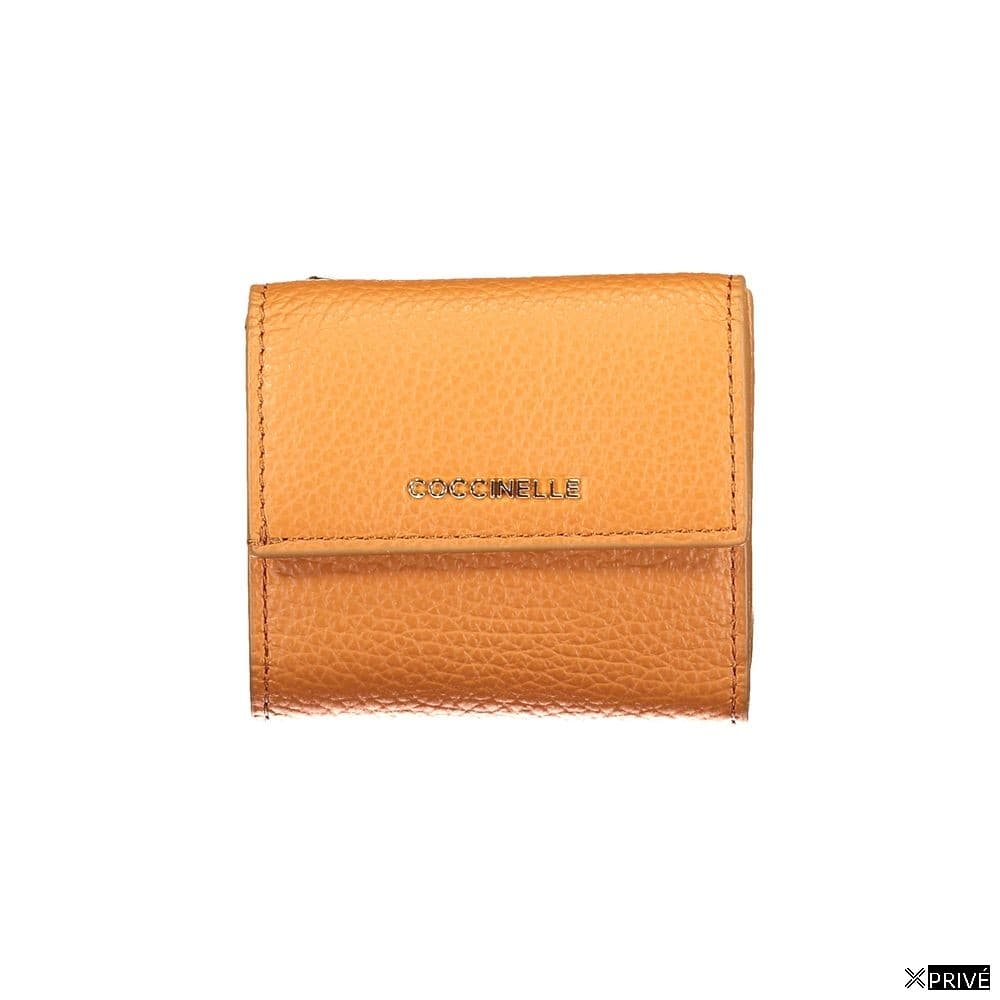 Portefeuille orange en Cuir — 1