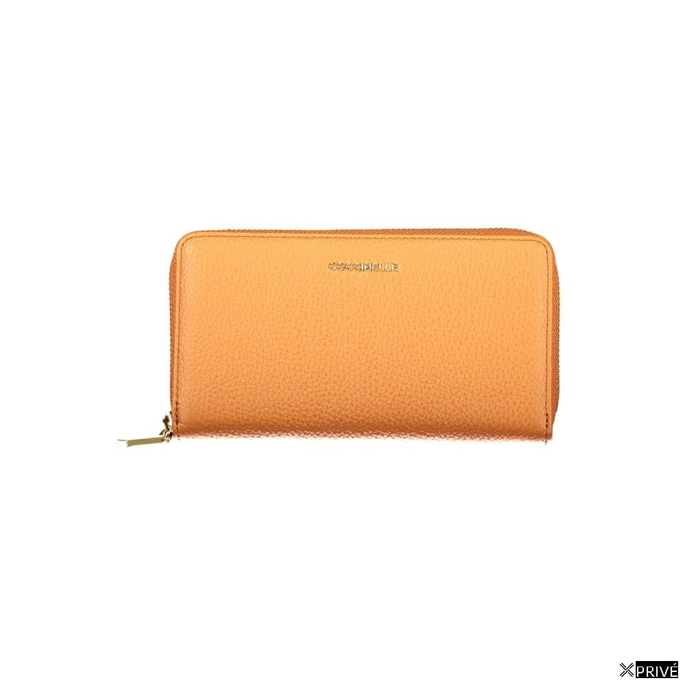 Portefeuille orange en Cuir — 1