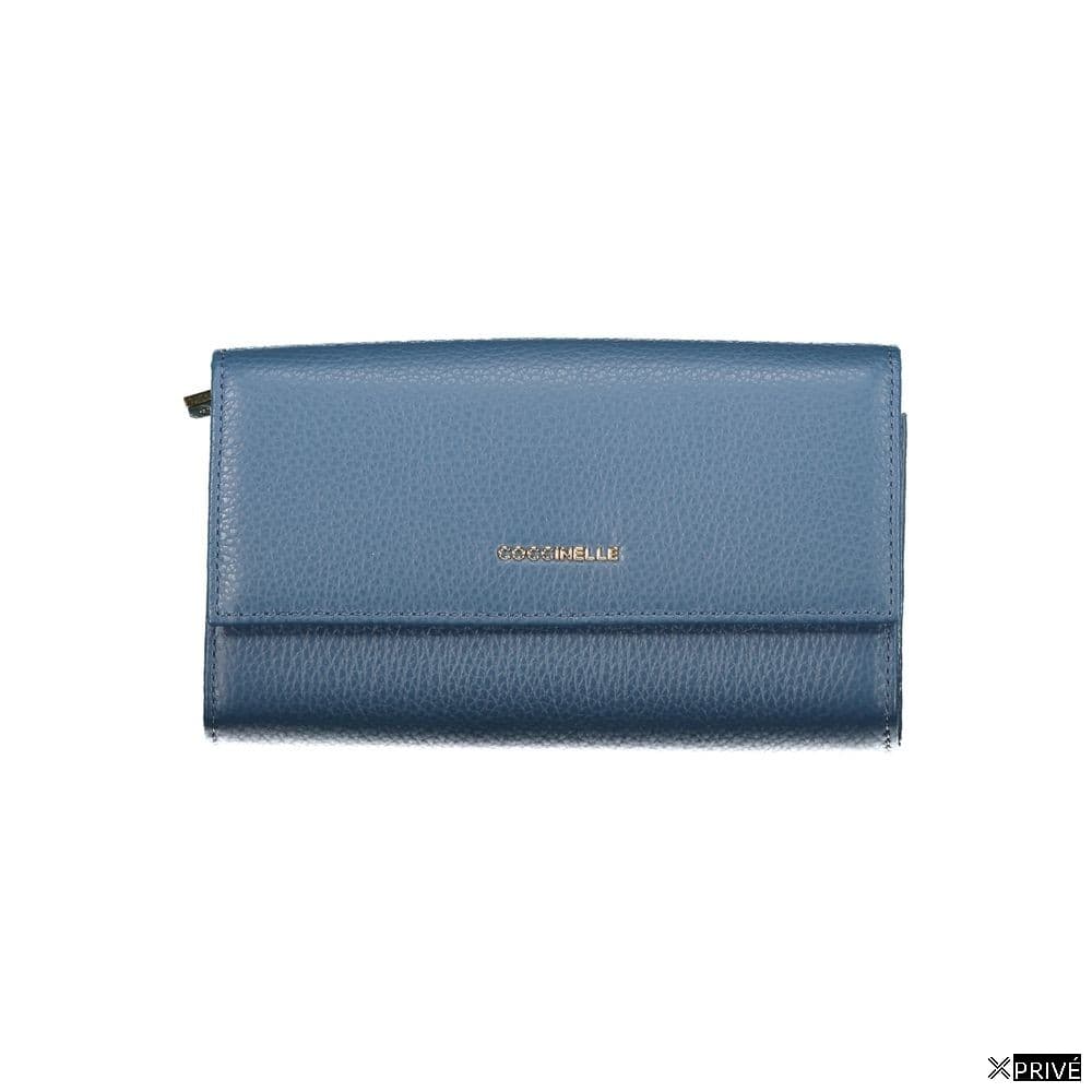 Portefeuille bleu en Cuir — 1