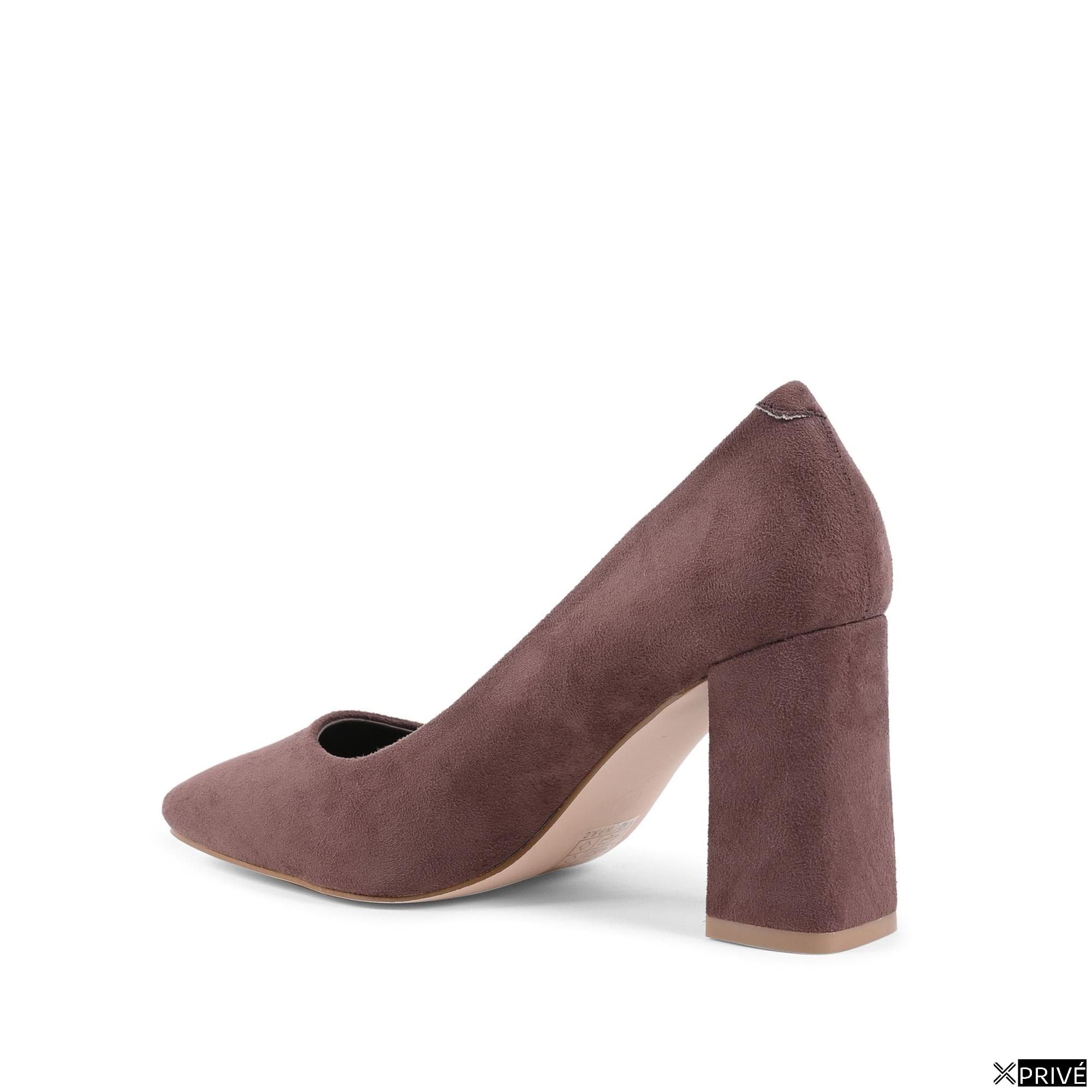 Escarpin brune en Tissu — 3
