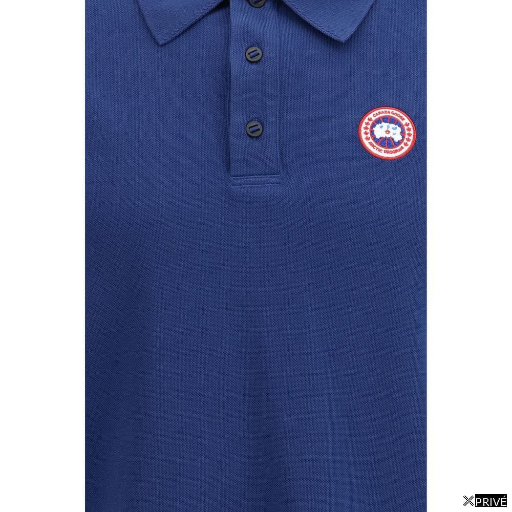 Polo bleu en Coton — 3
