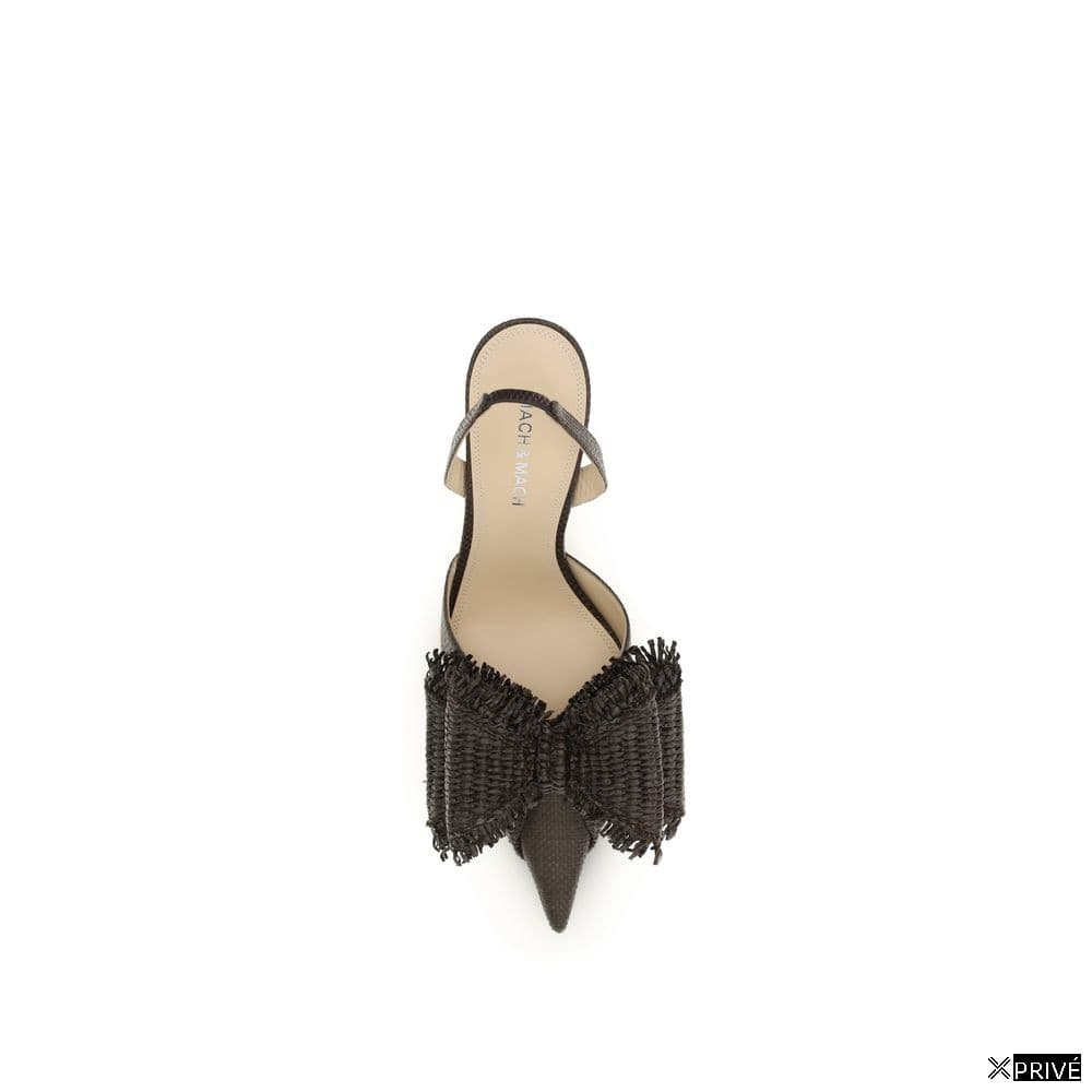 Escarpin brune en Raphia — 4
