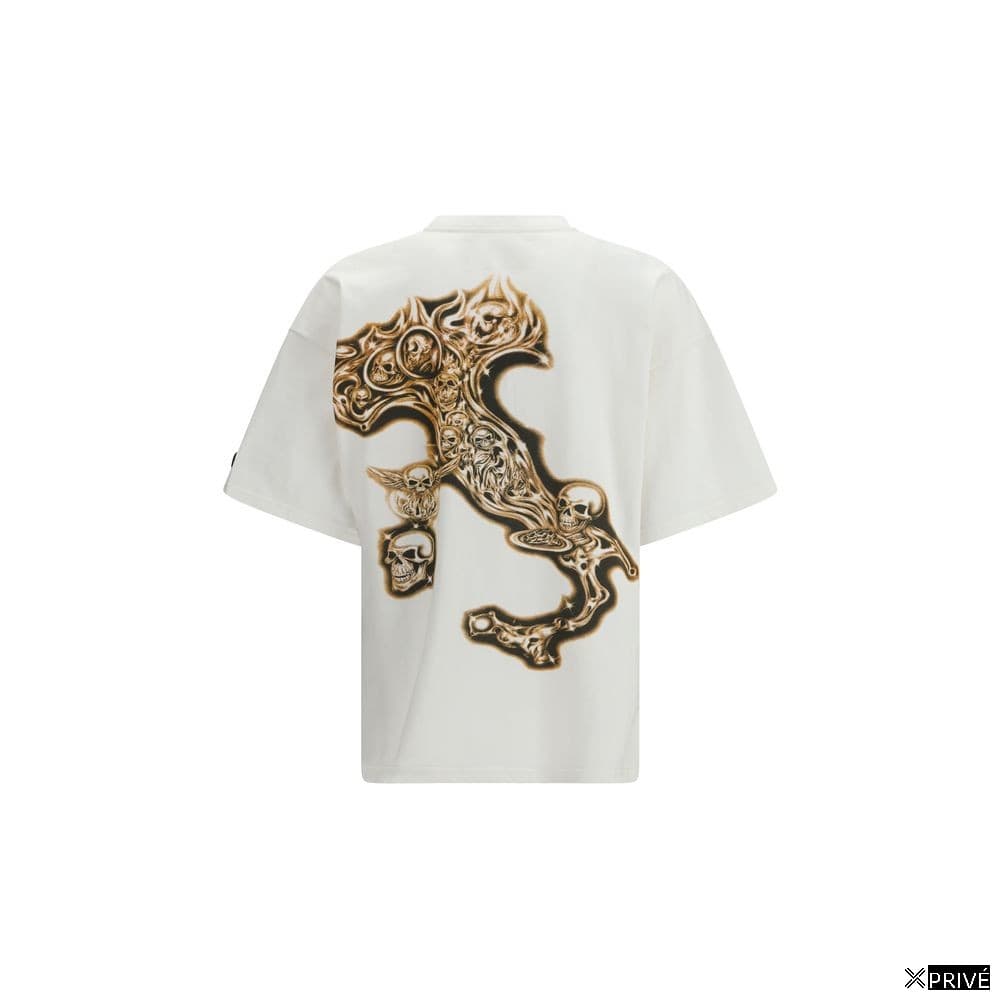 T-shirt beige en Coton — 2