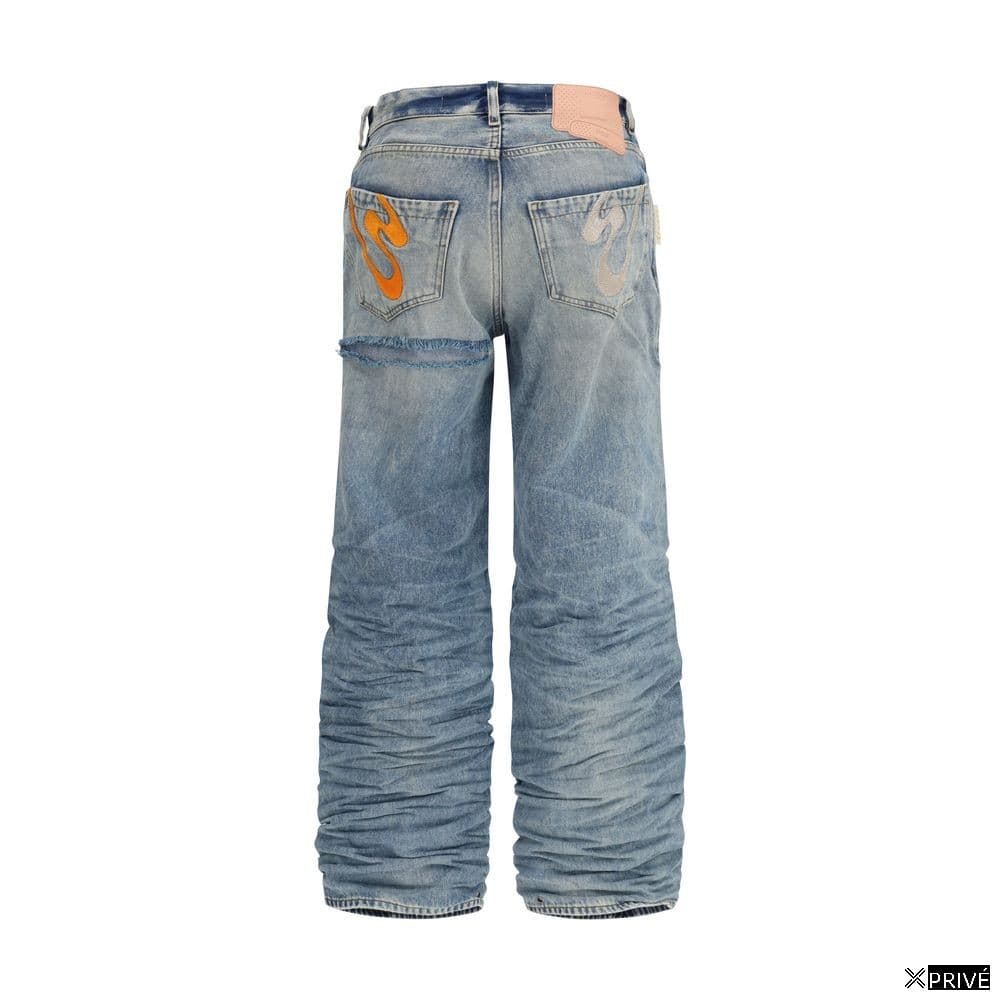 Jeans bleu en Viscose — 2
