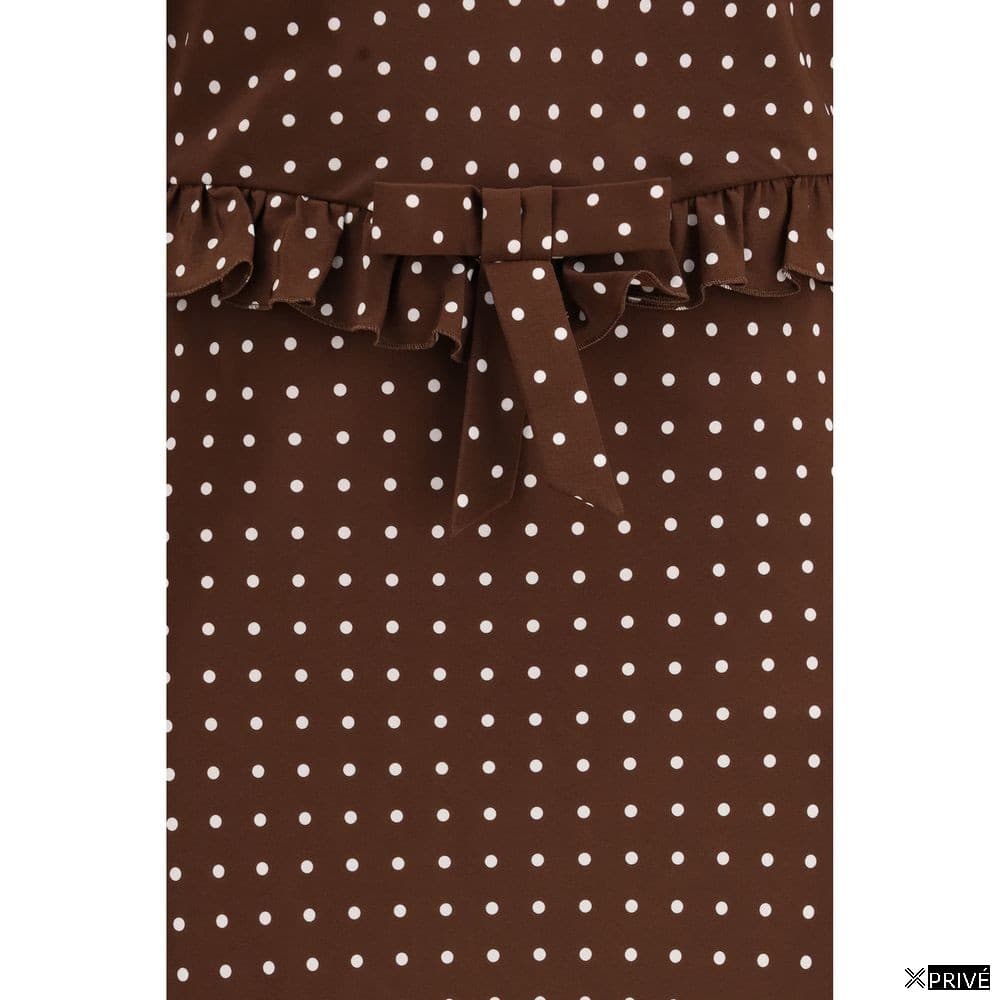 Robe brune en Soie — 3
