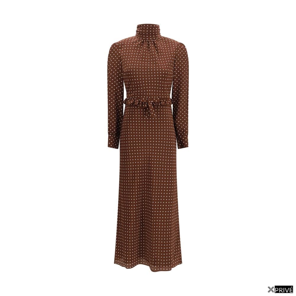 Robe brune en Soie — 1