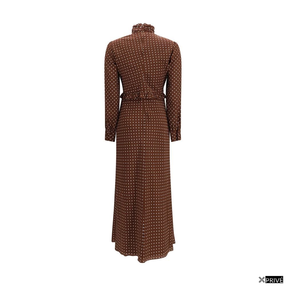 Robe brune en Soie — 2