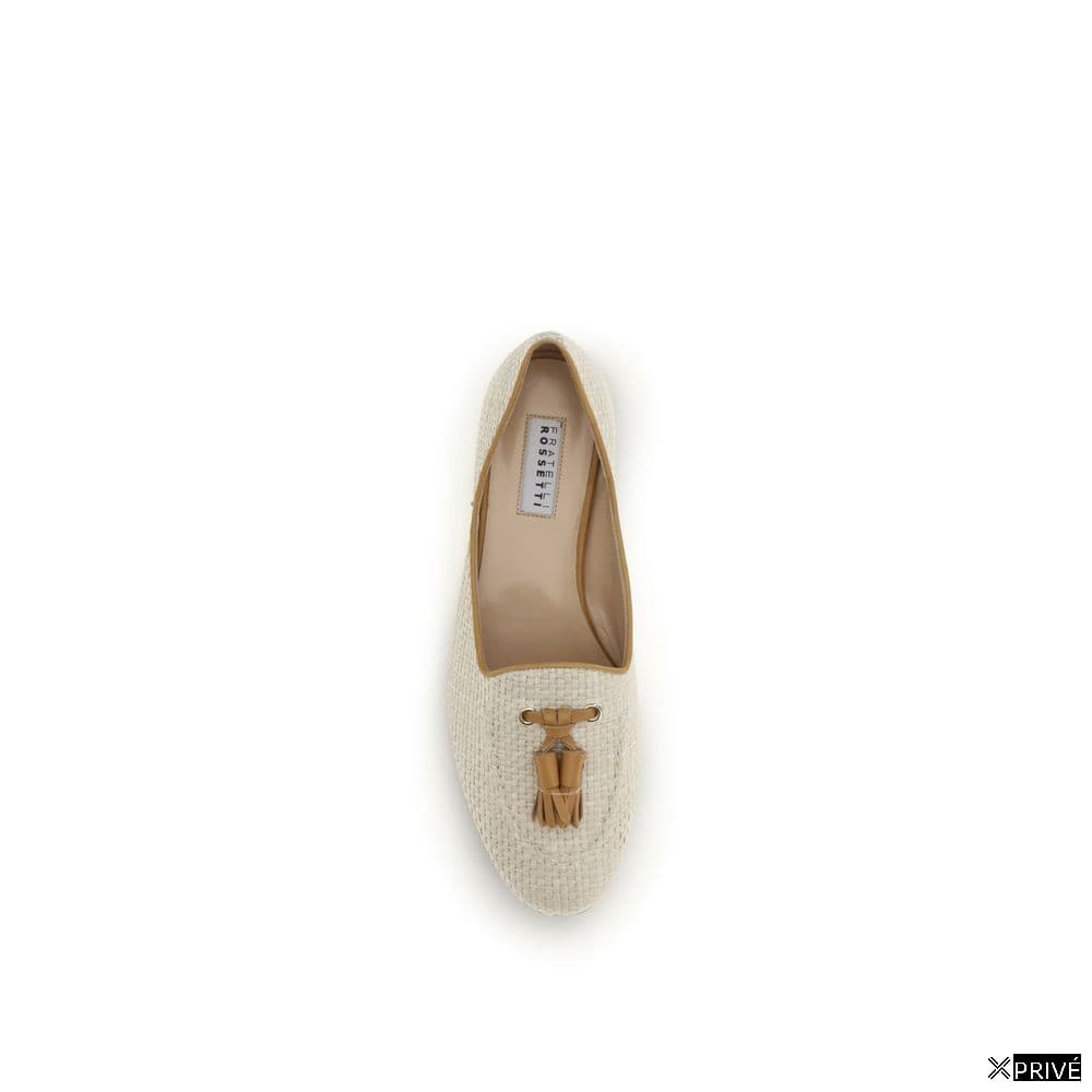 Mocassin beige en Raphia — 4