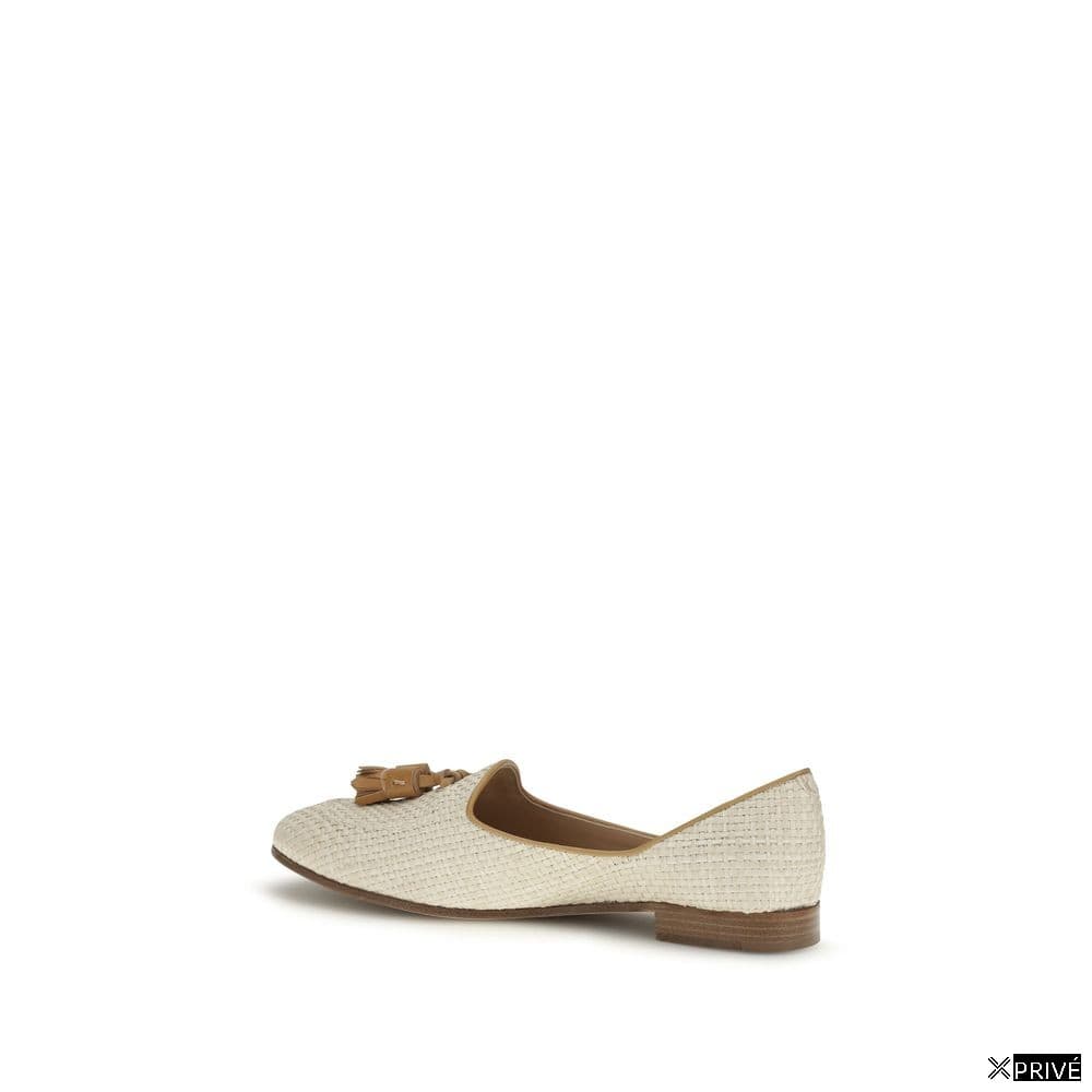Mocassin beige en Raphia — 3