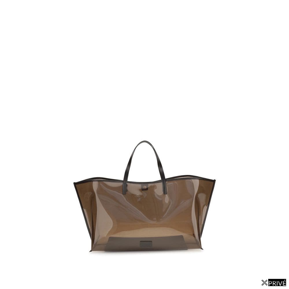 Sac à main brun en PVC — 1