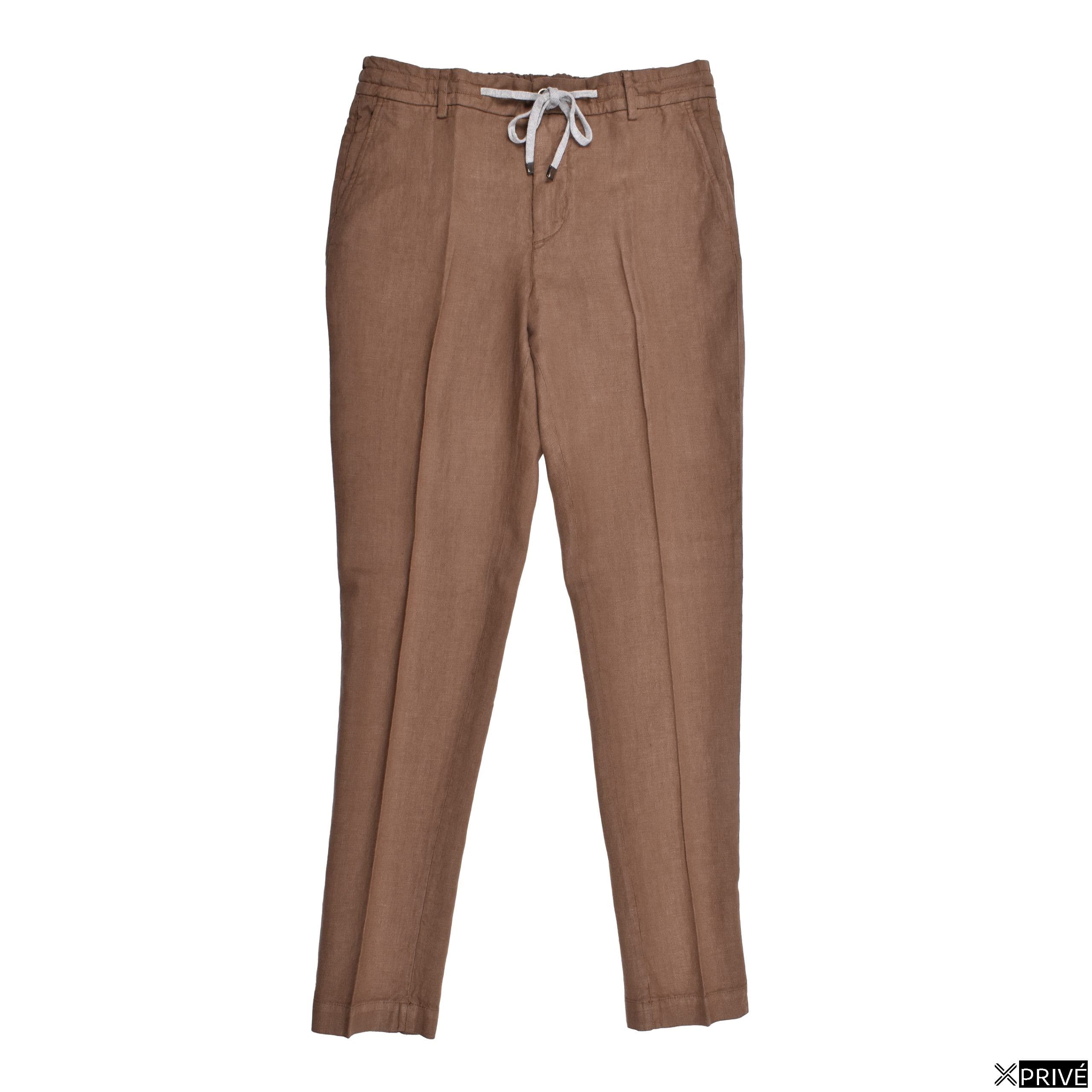 Jeans brun en Lin — 3