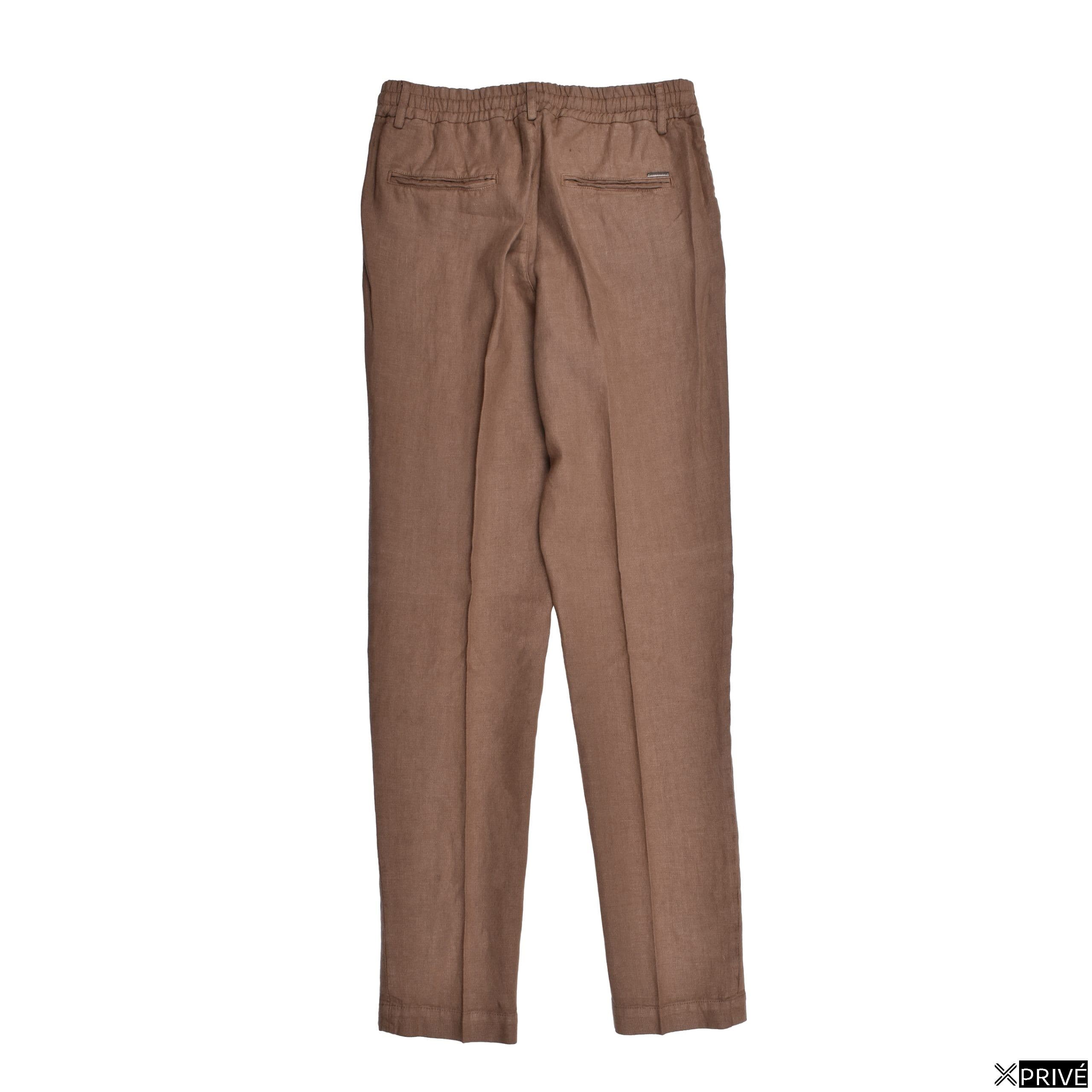 Jeans brun en Lin — 4